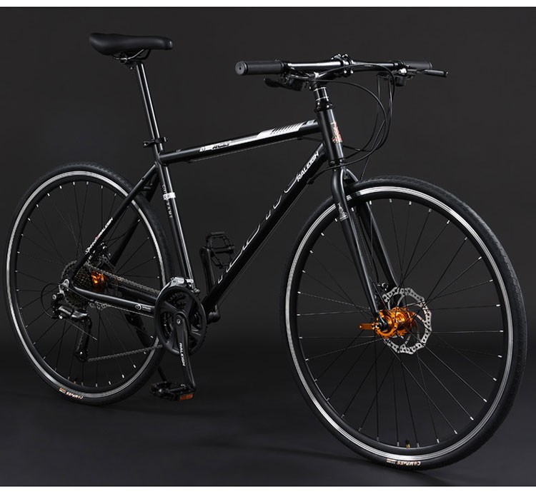 raleigh 铝合金公路自行车男女学生成人双碟刹碟刹禧玛诺变速轻便赛车