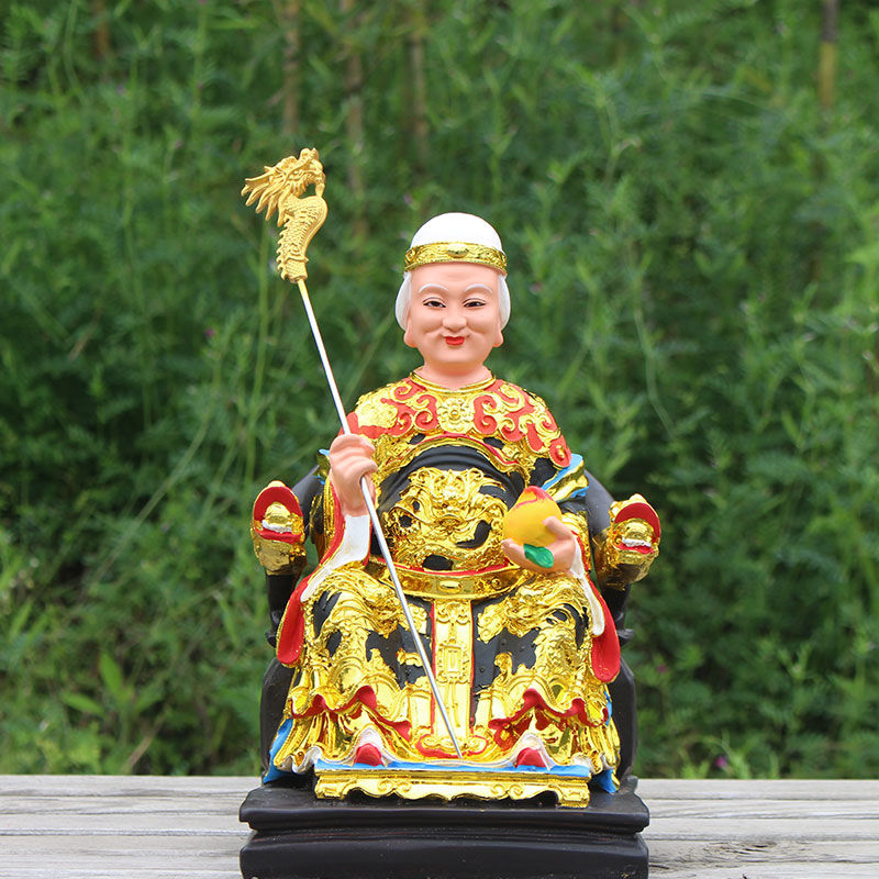 可狄 黑老太太神像黑妈妈佛像东北保家仙树脂居家摆件供奉白老太太 12