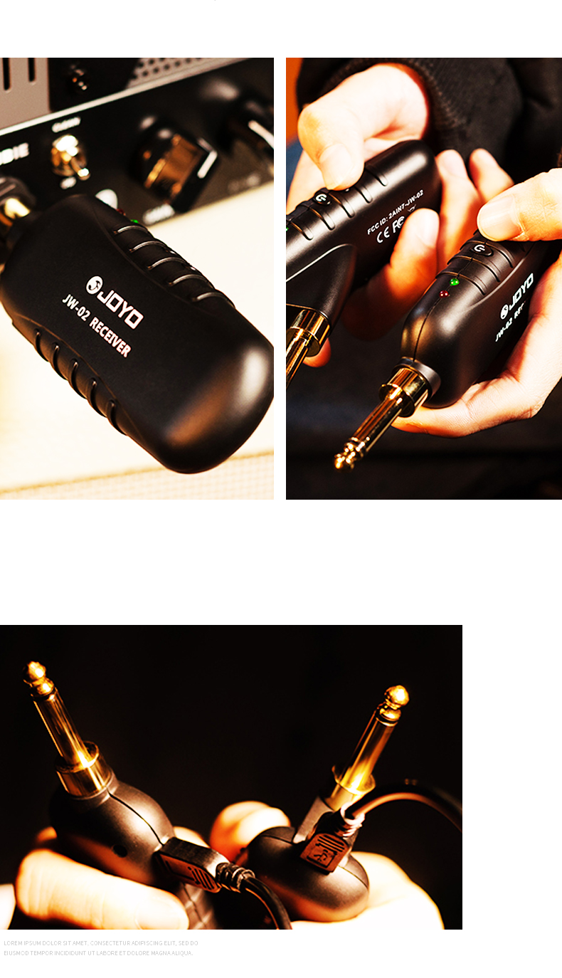 卓乐joyo 电吉他乐器无线音频发射器 抗干扰无延迟 jw-01