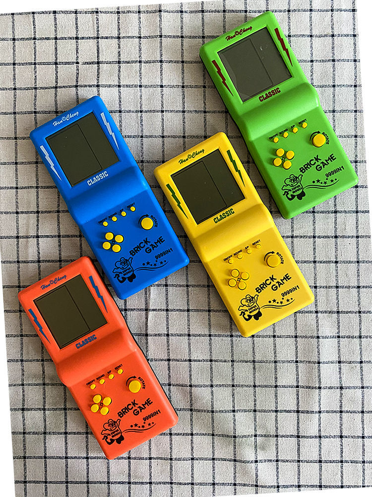怀旧经典超大屏幕俄罗斯方块游戏机8090复古儿童益0智玩具游戏掌机京
