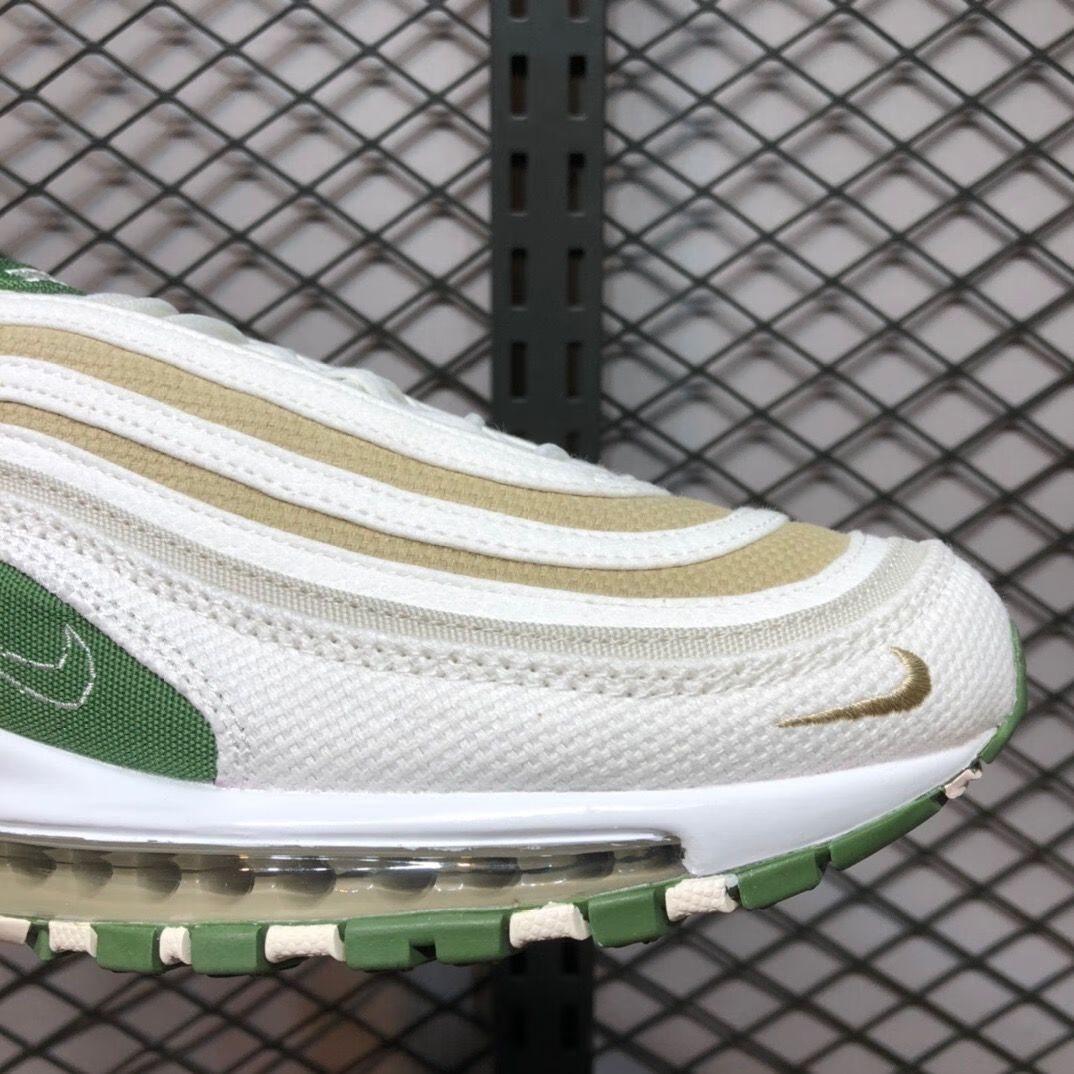 【自营官方旗舰】air max 97白子弹全掌气垫鞋3m反光白蓝男女鞋白绿