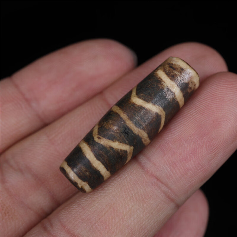 异地彩虹 藏式天然木变石二代邦迪克线珠虎纹足球珠二代木化石天珠配