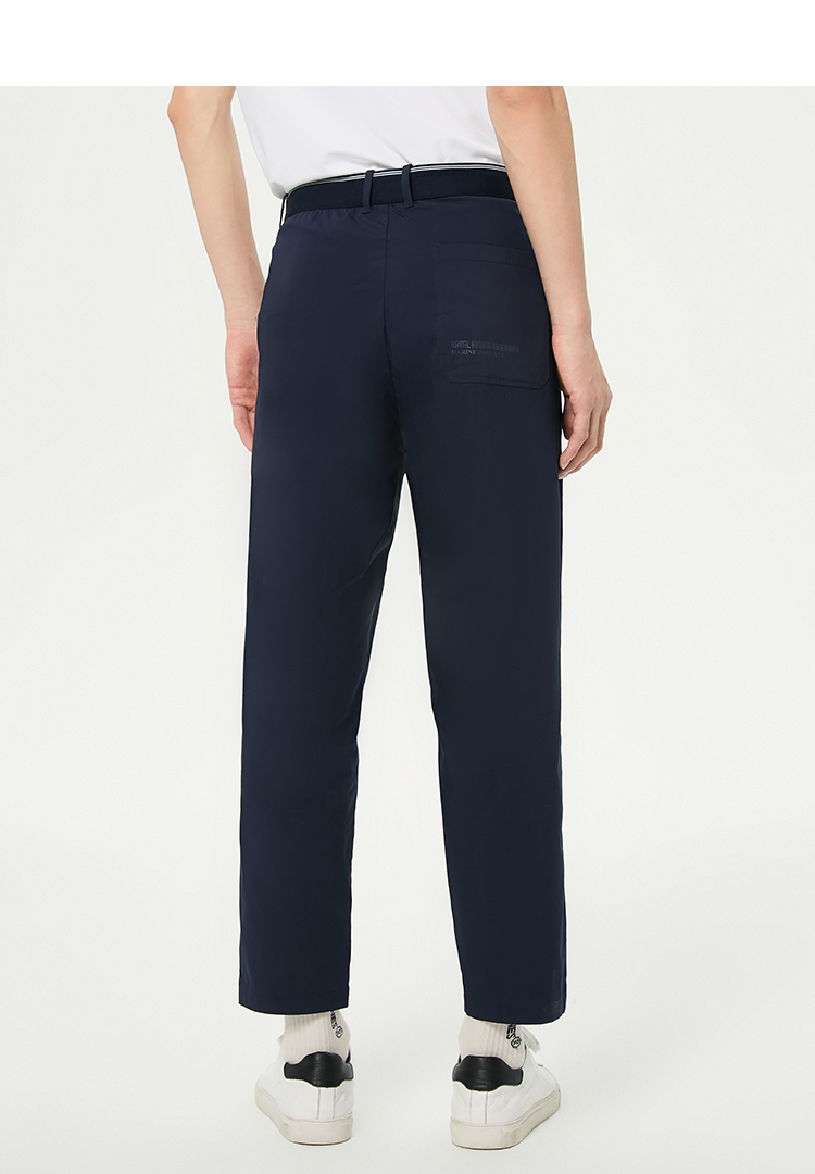 杰克琼斯男士商务休闲简约百搭纯色舒适弹力锥腿休闲裤222214023 e39