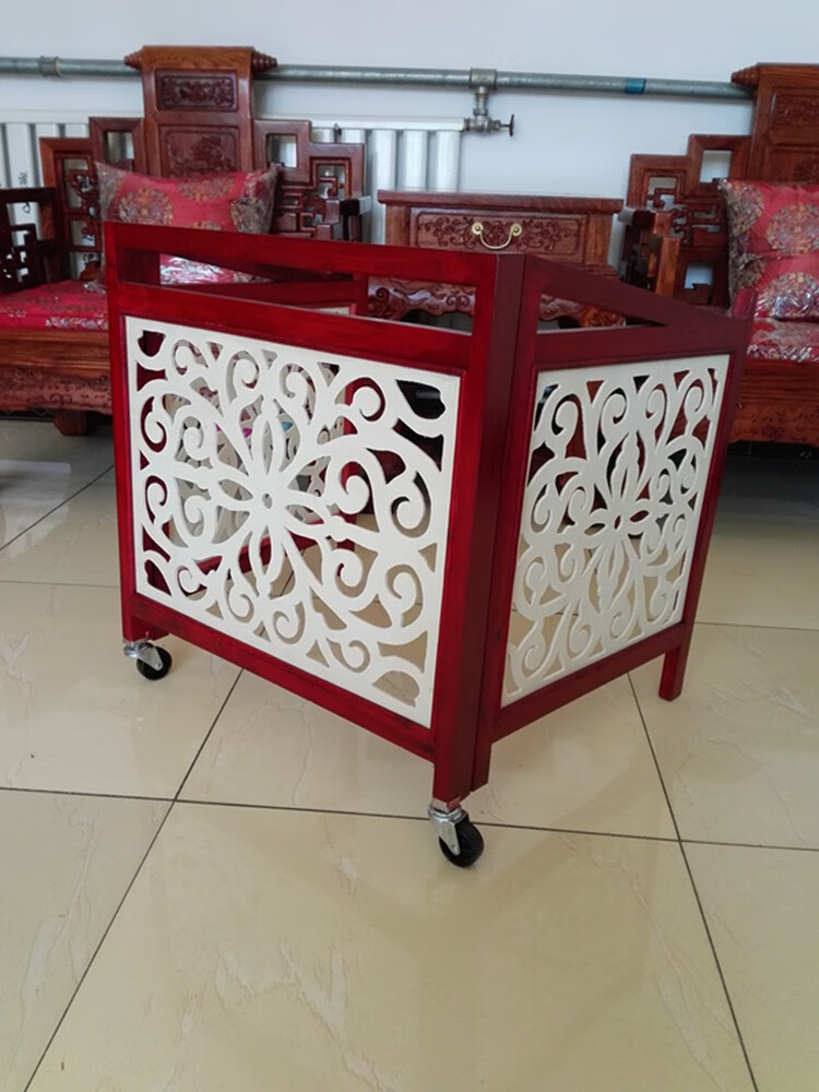 扬琴架子 402扬琴架子 硬木材质镂空雕花 可折叠扬琴架子 白色花板琴