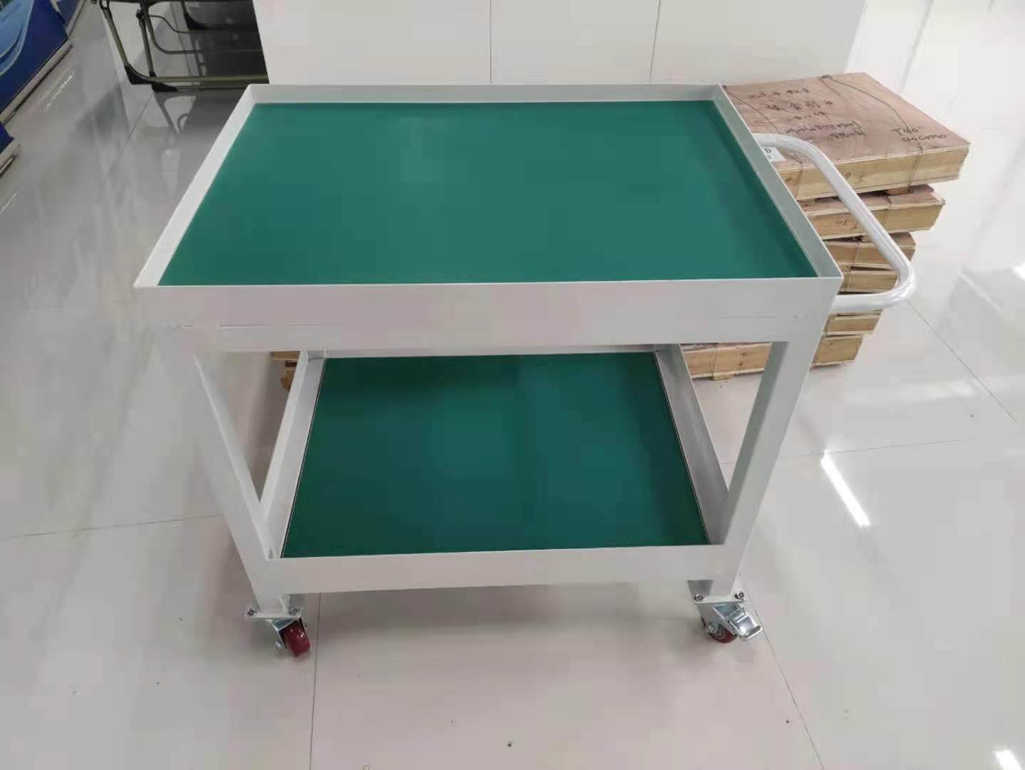 防静电工作台带轮手推车双层三层可移动操作台活动试验检验打包台8060