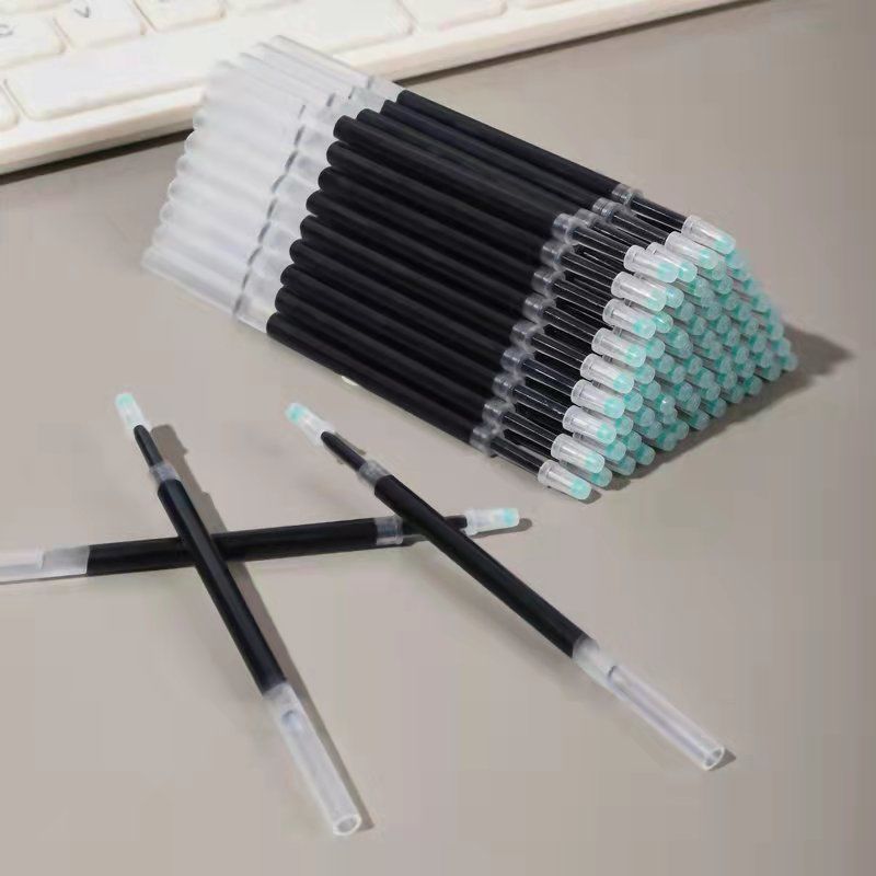 zanyangst头笔芯葫芦头按动笔针管头速干中性笔芯黑色签字笔水笔原神
