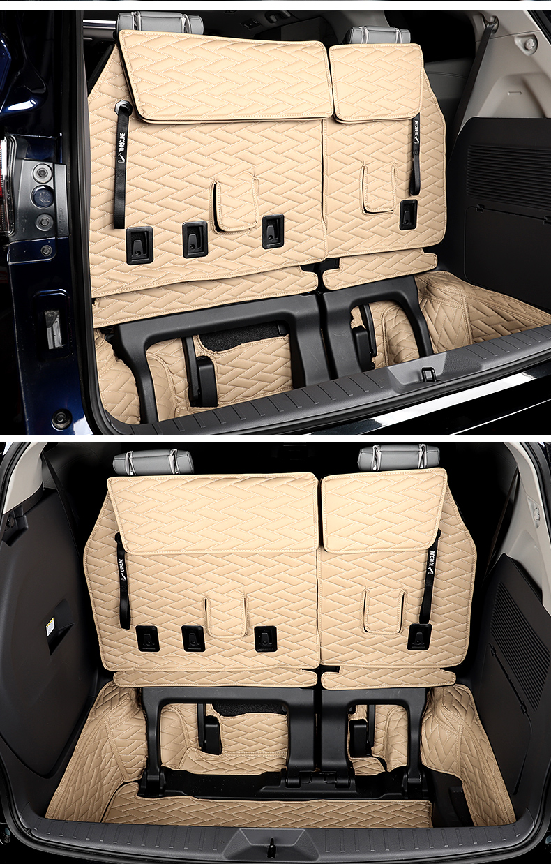 适用于2122款丰田赛那后备箱垫塞纳汽车专用全包围改装尾箱垫黑色半包