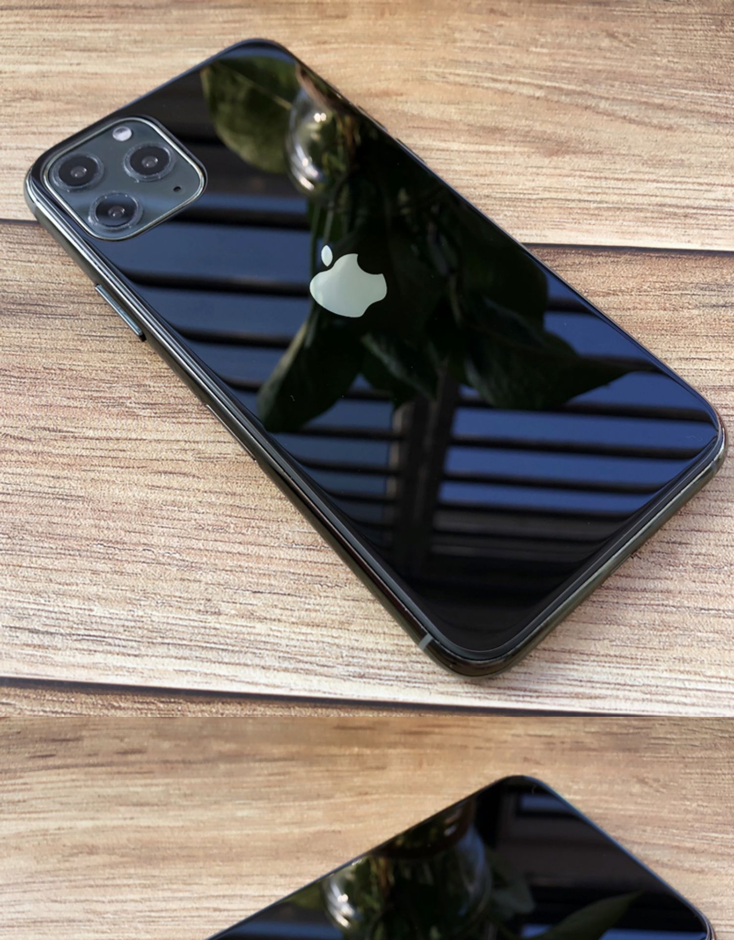 膜全屏11promax彩色玻璃背膜镜面1改色后盖膜贴纸 苹果11pro黄色背膜