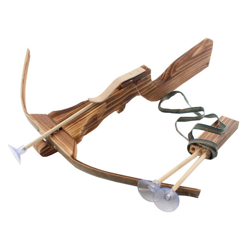 定制驽弓 十字驽箭弓户外弓箭十字弓驽儿童连弩玩具男孩木头木制 中号