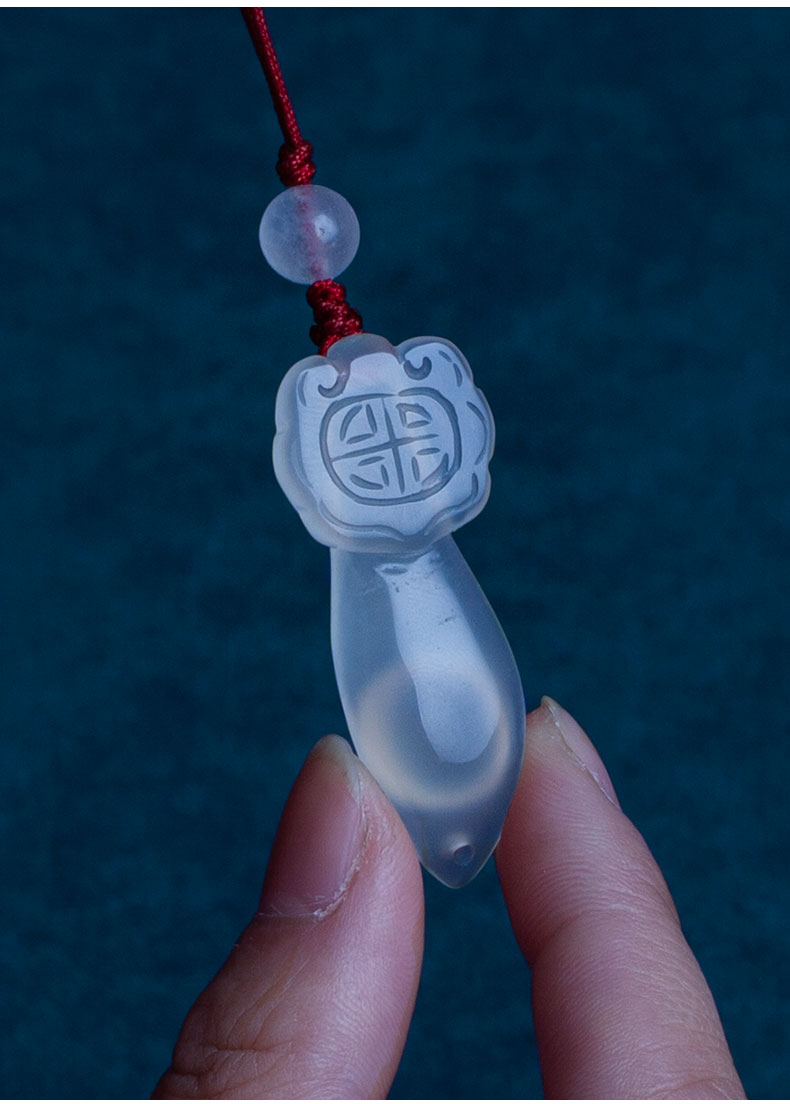 高档天然如意玛瑙男女平安汽车钥匙扣挂件饰品创意生日情人节礼物小