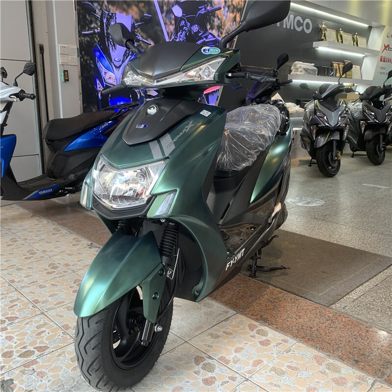 飞鹰摩托车小劲战5代目福臻110新款国4电喷发动机踏板车 fy-ymt劲战