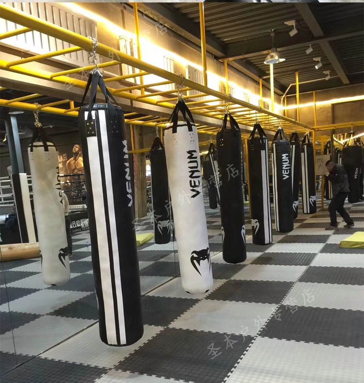 拳击沙袋拳击靶吊式悬挂式跆拳武馆健身房定做专业散打沙包实心超纤皮