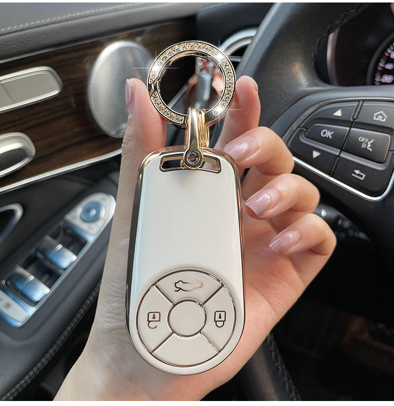 长城欧拉钥匙套gtr1专用r2车壳扣包2022款女硅胶钥匙包a款商务黑h字母