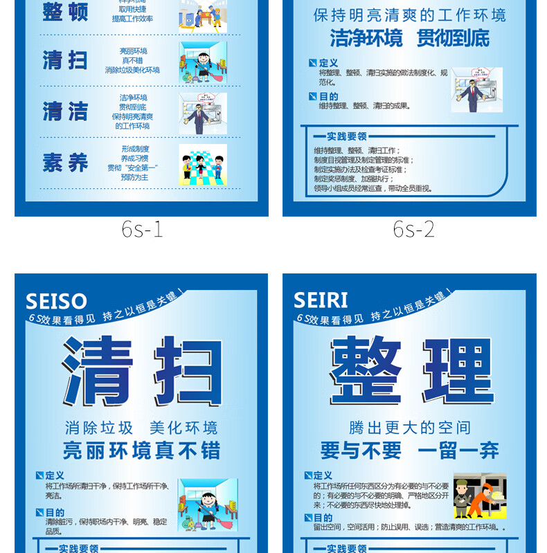 5s6s7s8s工厂安全宣传标语车间现场生产品质管理画看板展板员工励志墙