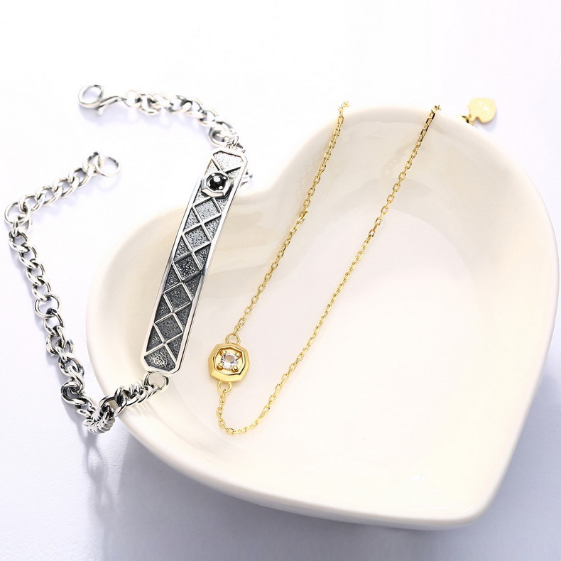 镀k金首饰品 做旧复古白金色 925银