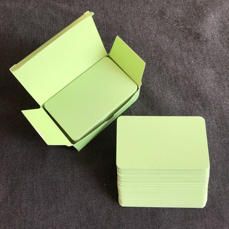 南山驹250g彩色空白卡片纸学生英语单词卡片生字拼音名片纸硬卡纸白黑