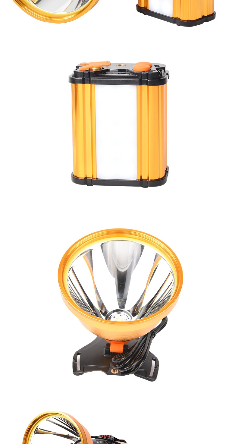 狩猎王新款强光远射超亮led头灯头戴式分体8锂电充电手电筒钓鱼灯超