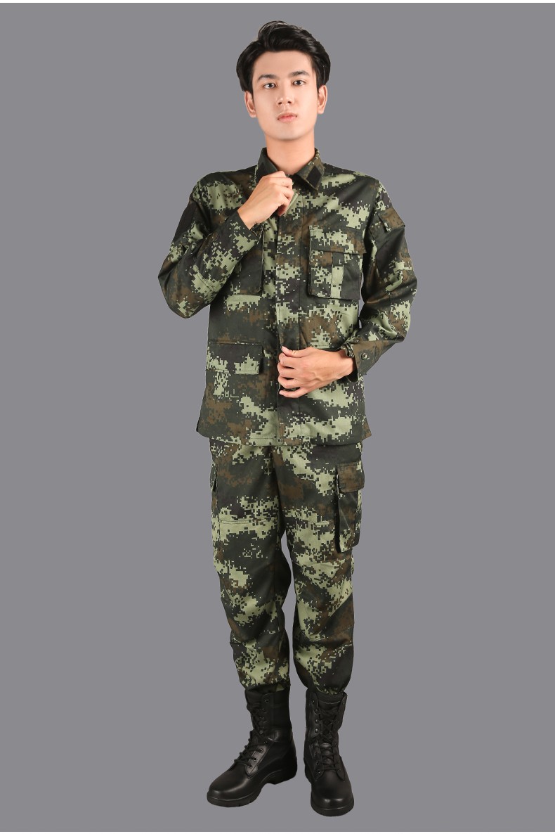 新款武夏16式迷彩服作训服男套装07作训服防静电耐磨wj迷彩服劳保工作