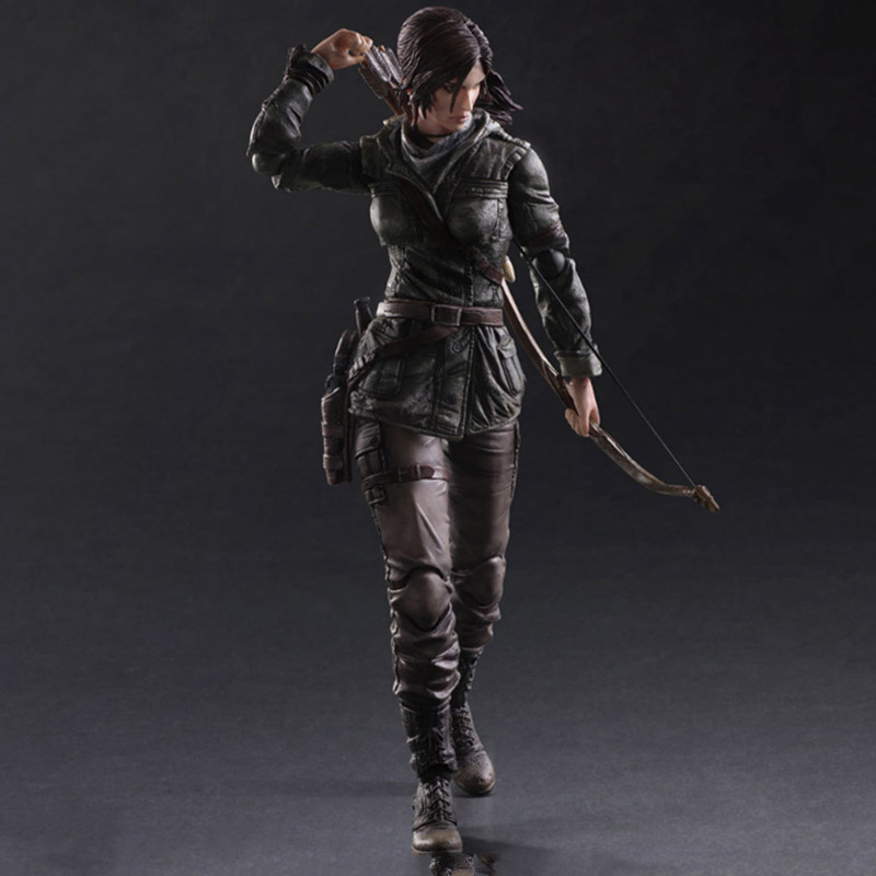 古墓丽影手办崛起游戏周边pa改劳拉兵人模型人偶公仔摆件关节可动