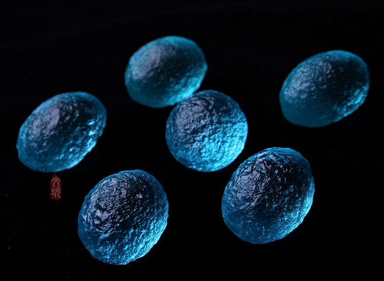 正品俄罗斯蓝陨石把玩原石diy吊坠 疗愈灵性招财宇宙能