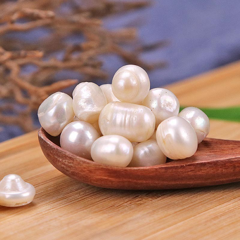 迎亿堂 药用珍珠 中药材 精选珍珠无碎珠 免费磨珍珠粉 矿石大全 100