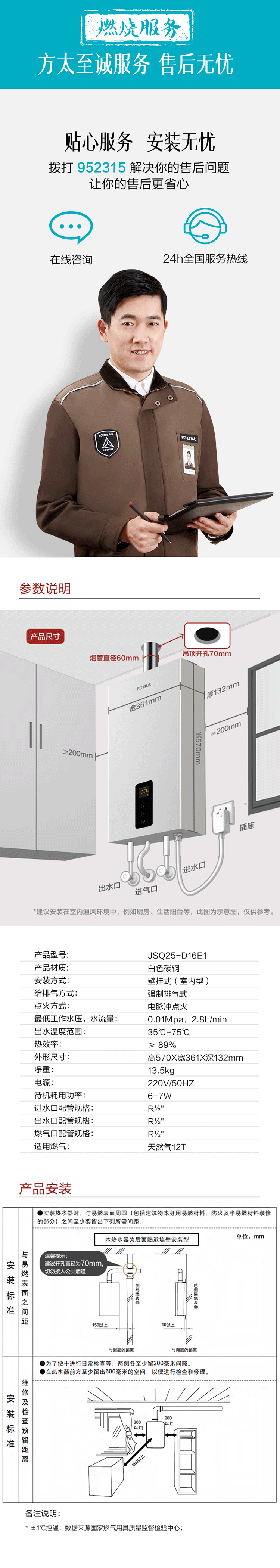 热水器尺寸长宽高图片图片