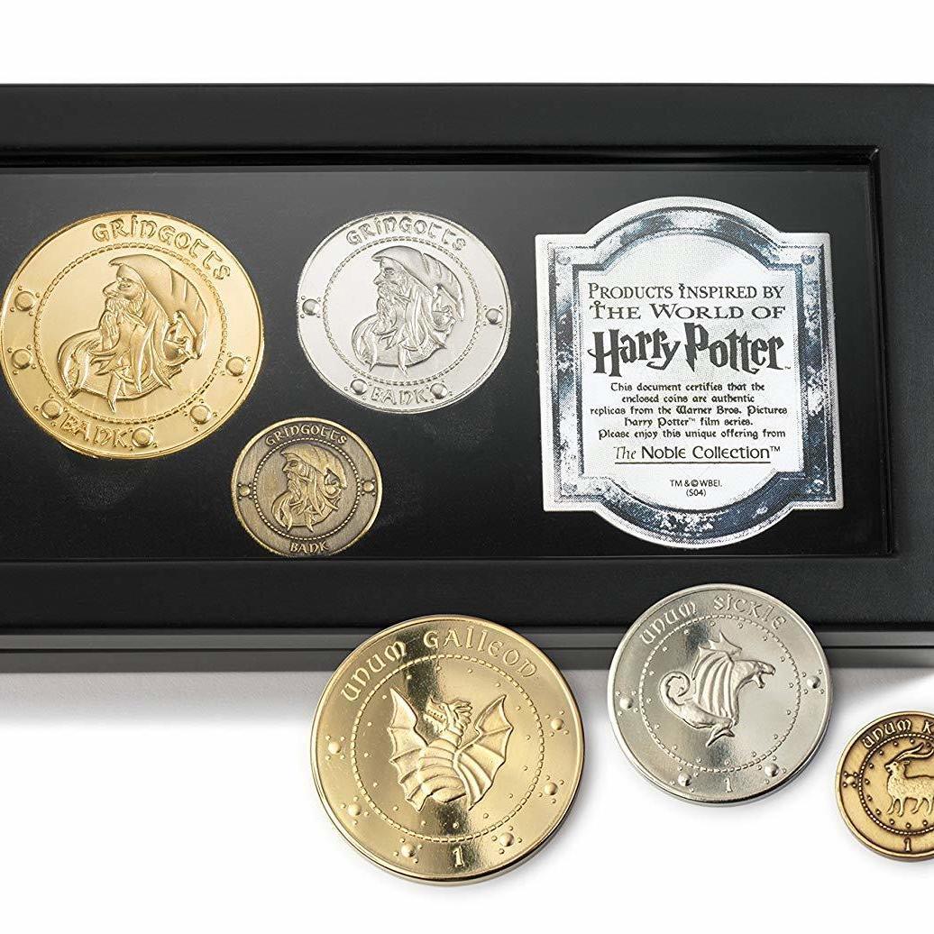 哈利波特周邊harry potter 古靈閣金幣金加隆銀西可納特