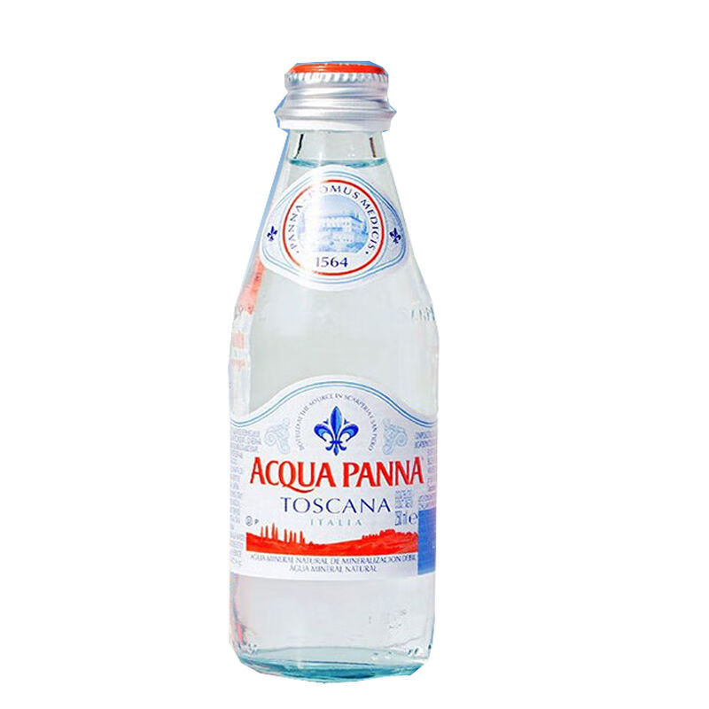 普娜矿泉水 500mlx24瓶/箱 意大利进口acquapana普娜矿泉水玻璃瓶 弱