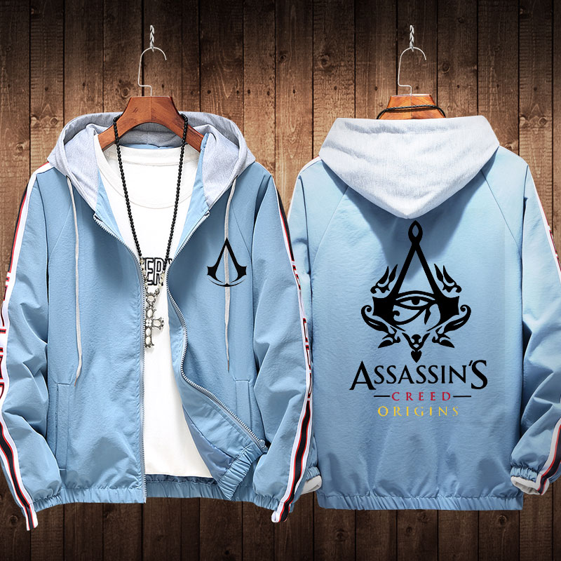 刺客信条上衣暗黑奥德赛风衣袖剑夹克源大周边衣服外套 白色5 m