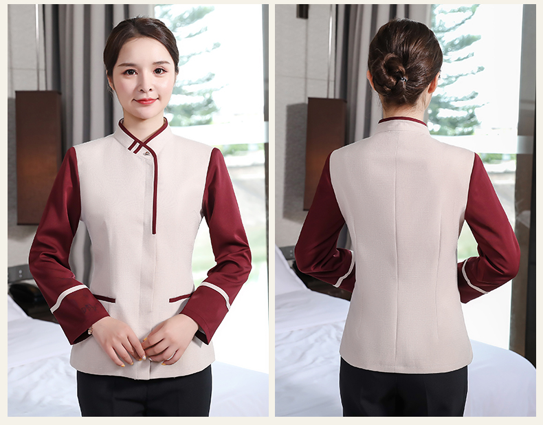 酒店保洁工作服长袖物业清洁工阿姨套装秋冬装医院商场保洁服装女男士