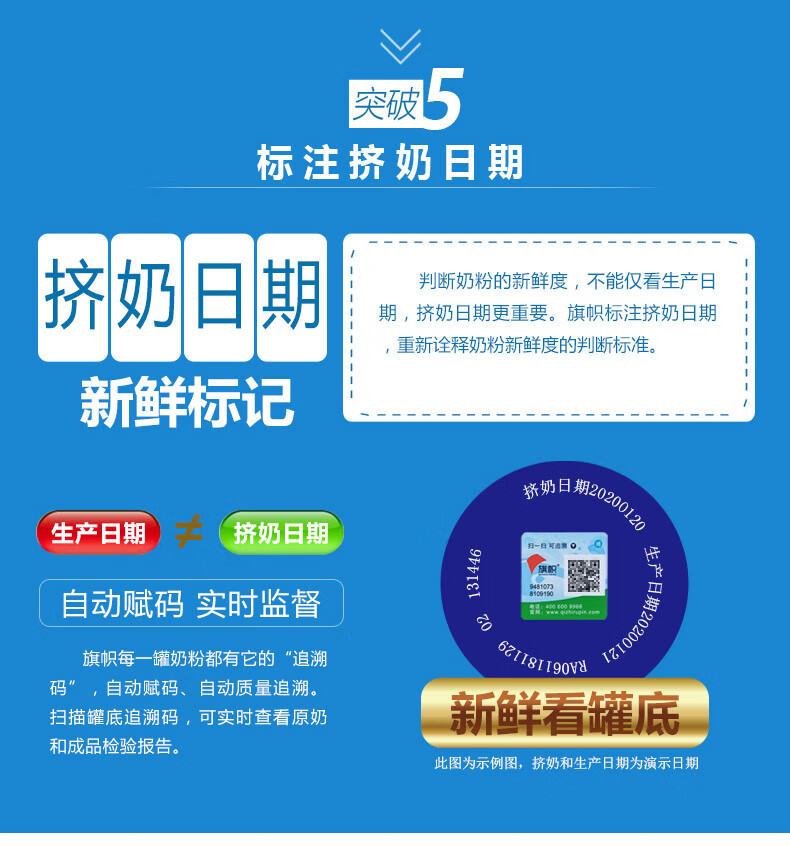 君乐宝旗帜红罐幼儿配方牛奶粉3段12-36月900g/克 特别添加opo乳铁