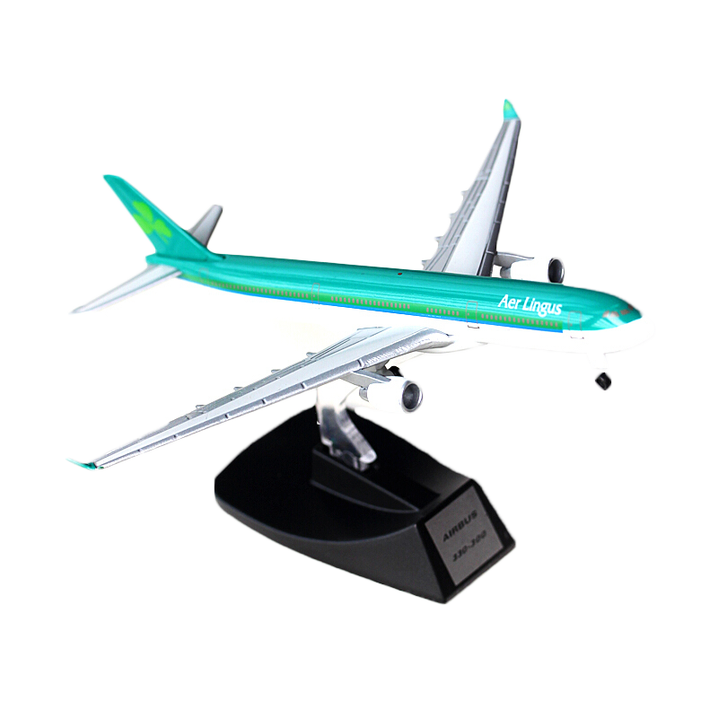 1:500客机摆件仿空客330爱尔兰航空合金飞机场模型场景玩具 套装3(见