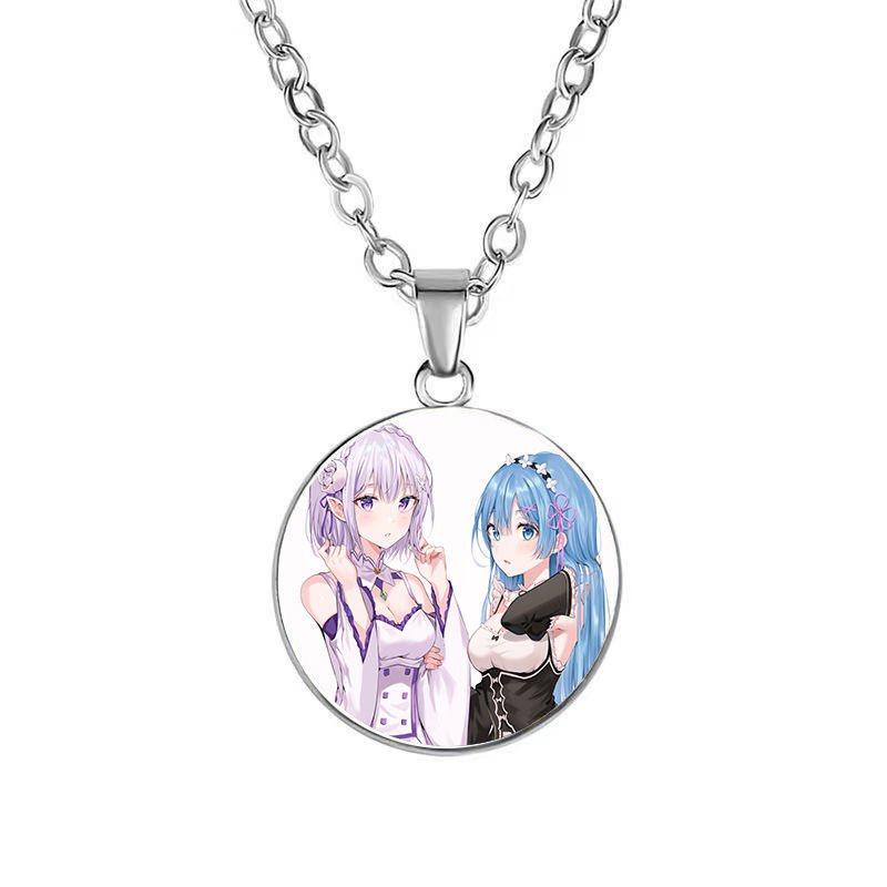 r-从零开始的异世界生活蕾姆周边项链吊坠项圈动漫二次元时光宝石 1