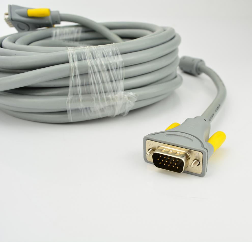 vga线笔记本监控电脑连接显示器投影仪电视机视频线公对公20米灰色20