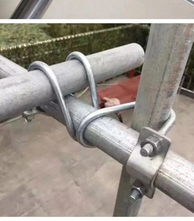 温室大棚配件限位栏单u型丝管卡u型螺栓双u型螺丝管固定十字卡扣dw