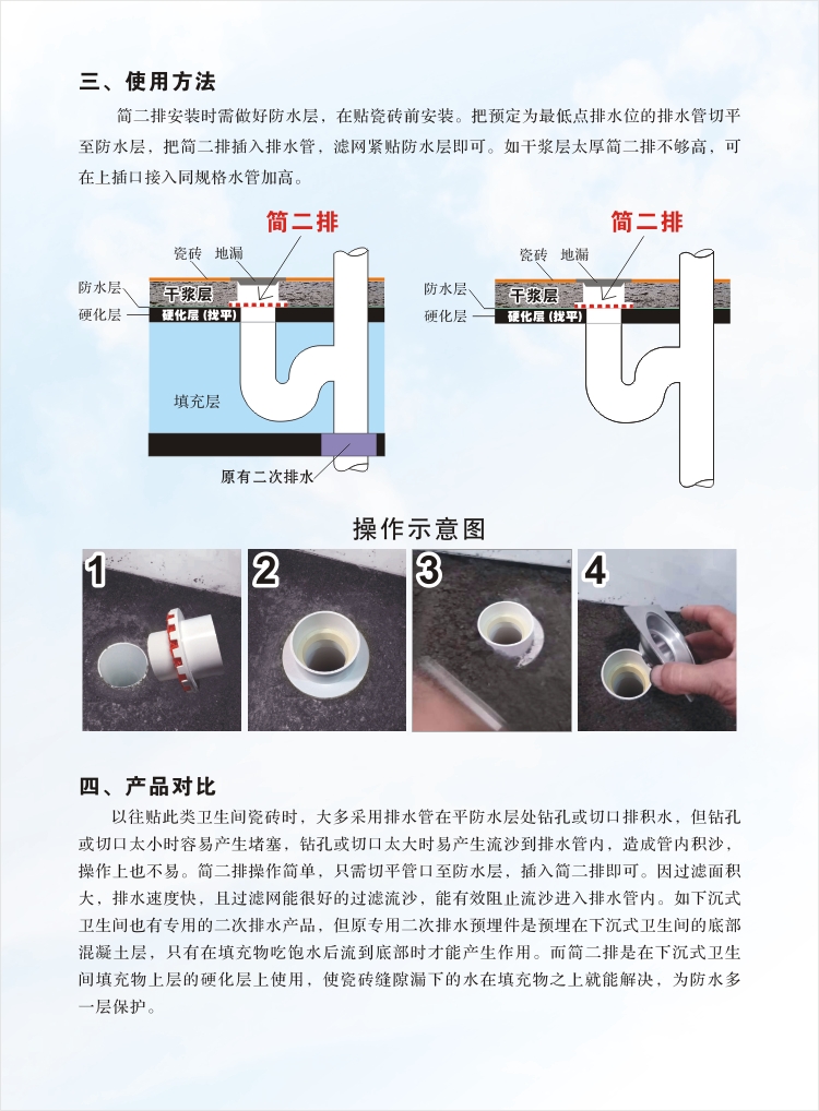 卫生间地漏安装步骤图图片