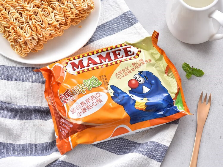 双十二 oimg 马来西亚妈咪面干脆面即食鸡汁伊面小麦点心面方便面5连