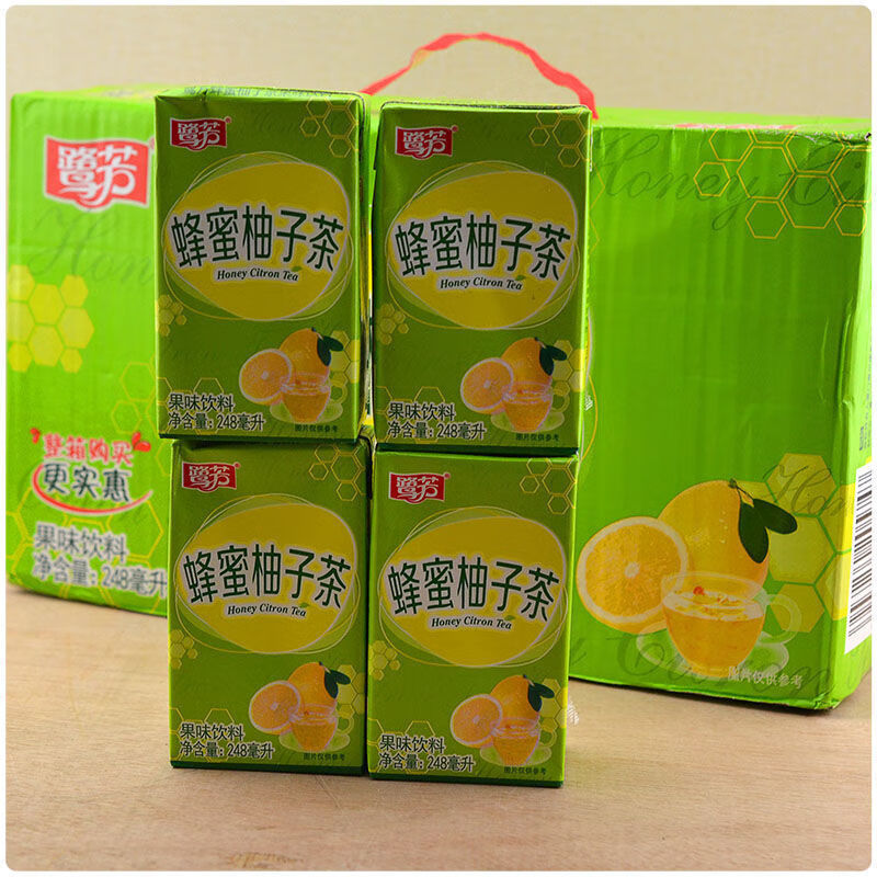 鹭芳饮料 24盒*248ml 鹭芳蜂蜜柚子茶夏日清凉饮品整箱果味茶饮料