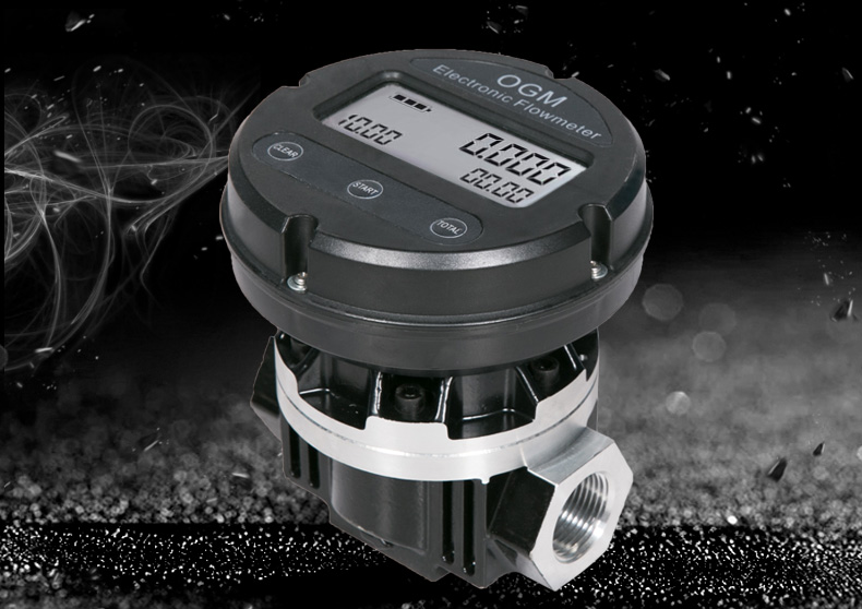 ogm流量计电子椭圆齿轮式液体柴油机油流量计流量表1152寸2寸ogm腰轮