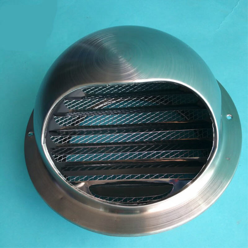 不锈钢排气罩卫生间出风油烟机通气口外墙防雨防虫风帽150mm 直径150