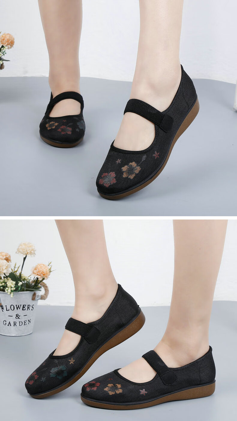 裹脚老太太鞋布鞋小脚鞋三寸金莲小码老北京女鞋老人鞋平底奶奶鞋软底