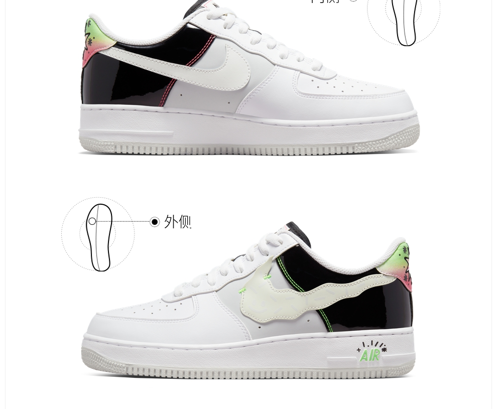 耐克运动鞋_NIKE 耐克 AIR FORCE 1 '07 LV8 AF1 男子运动 DV1229-111