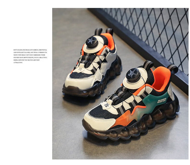 支持国货李·宁boa旋钮运动鞋男童鞋自动旋拧系鞋带冬季儿童运动中大