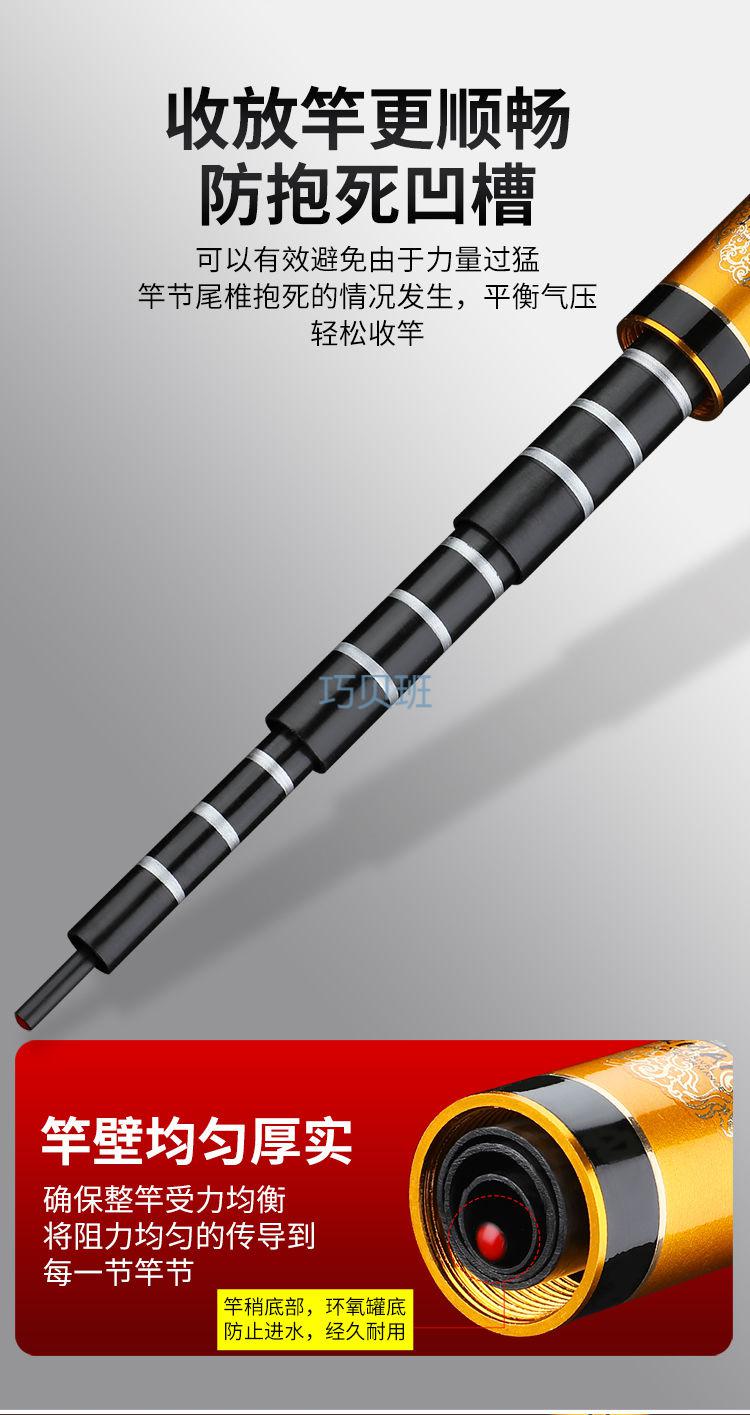 艾曼尼鱼竿 香港如意新款超轻超硬28调综合竿野钓鲤鱼碳素钓鱼竿杆