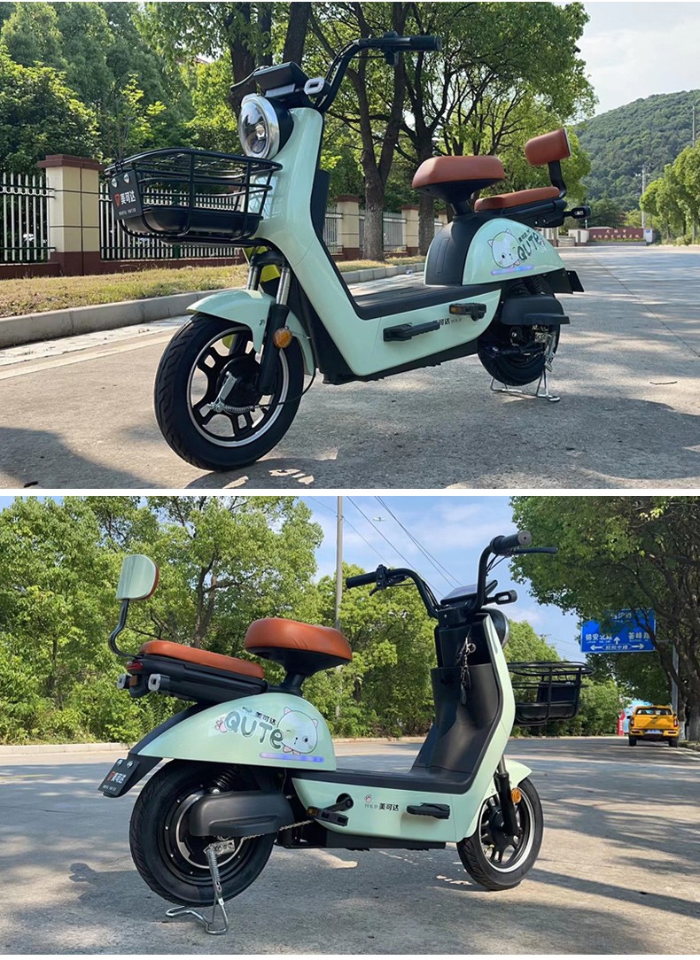 新国标酷豆电动车电动外卖车男女式中小型助力车踏板电动车电瓶车锂