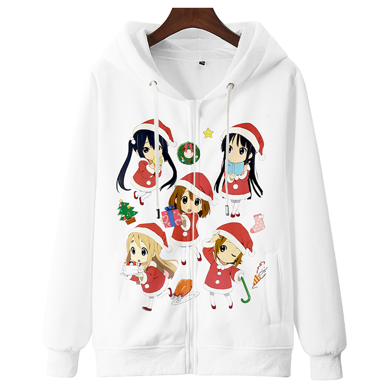 定制款轻音少女kon动漫周边拉链外套休闲平泽唯长袖卫衣二次元秋冬潮5