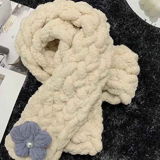 喻小熊粗线手指围巾阿呆抖音同款手指织围巾自己织手工diy材料包围脖