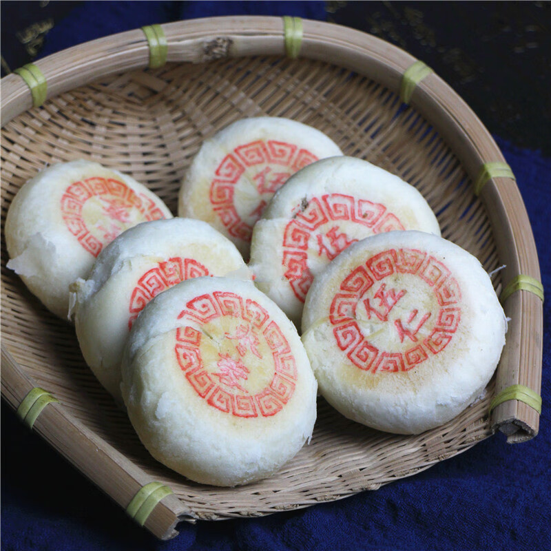 橙伯乐大白酥皮苏式月饼传统老式手工糕点散装多口味中秋糕点心枣泥味