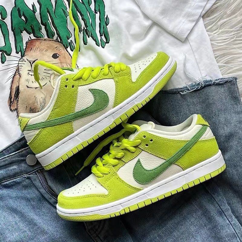 ni·ke耐·克du low青苹果板鞋男学生夏天韩版透气运动休闲鞋子运动鞋