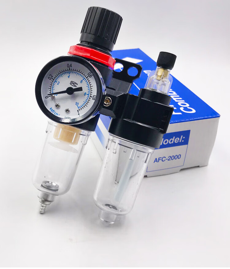 亚德客空气过滤器二联件afc2000油水分离器过滤减压阀afr2000afc2000